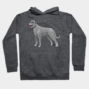 Dog - Irish Wolfhound - Blue Hoodie